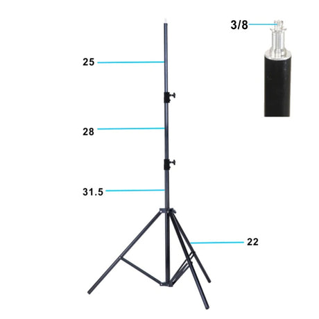 Falcon eyes lampestativ i-2601 92-260 cm