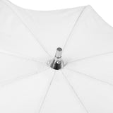 Falcon Eyes Flitparaplu Ur-48s sølvhvide 122 cm