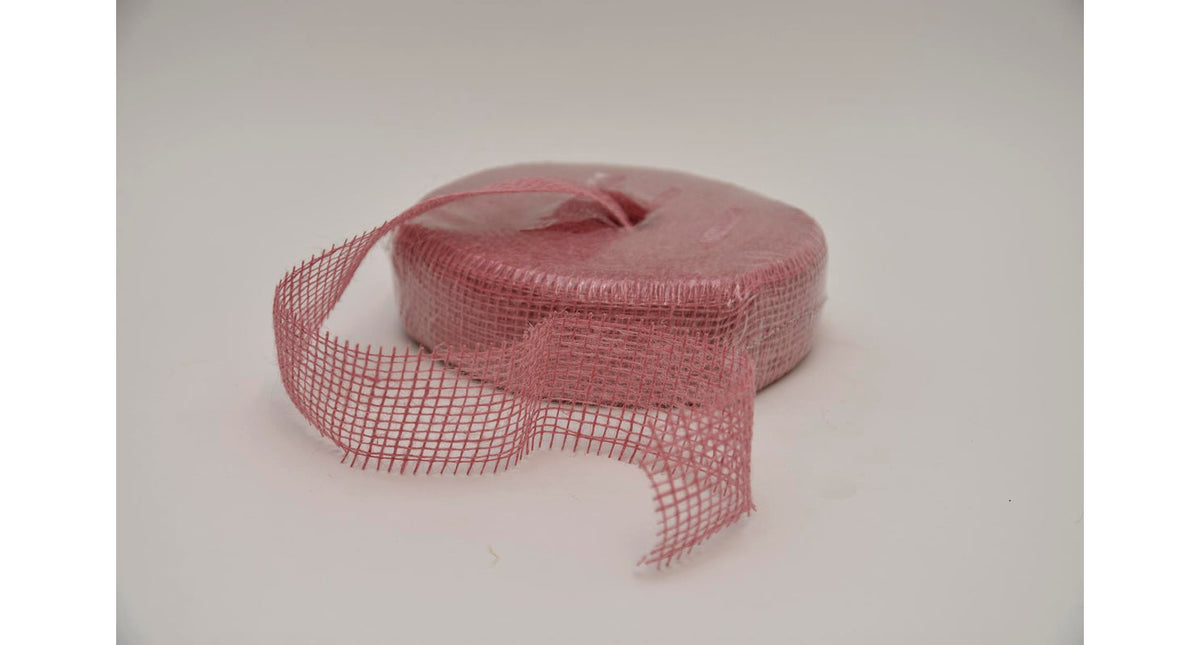 Rol jute 5cm 40mtr roze