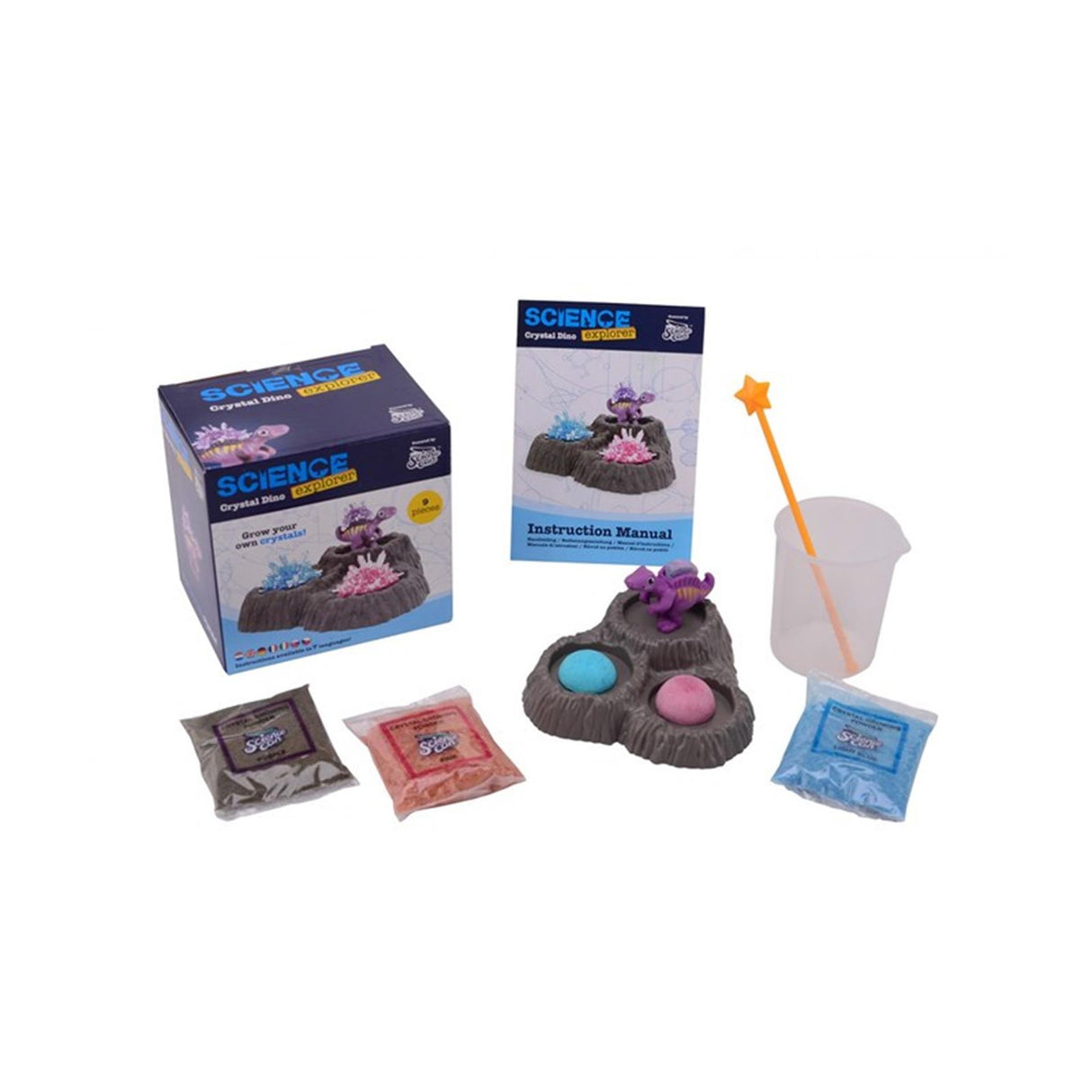 Johntoy john toy science explorer dinosaur krystal sæt
