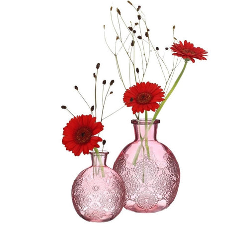 Idéer 4 sæsoner vase bologna pink ø9,5xh12cm