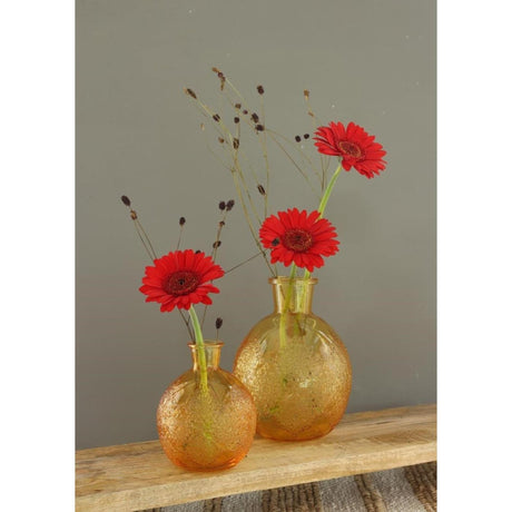 Idéer 4 sæsoner vase bologna okker ø9,5xh12cm