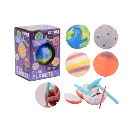 Johntoy john toy science explorer planets skæresæt, 4 assorterede