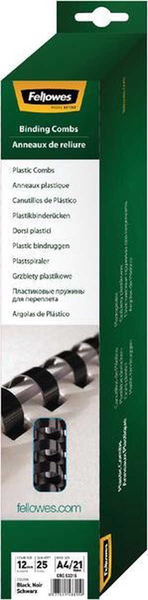 Trådbindingskanter fellowes 5330803 PVC (polyvinylchlorid) hvid
