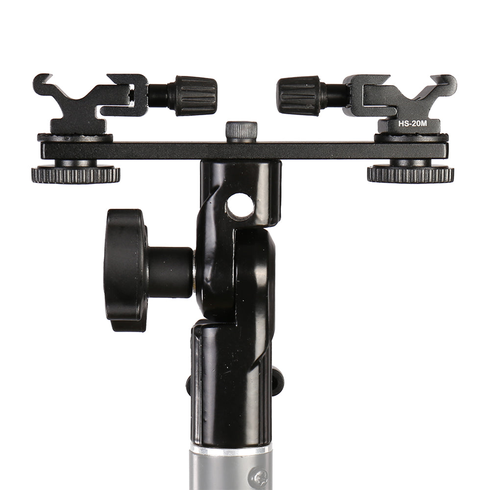 Falcon eyes twin mount vippebeslag + 2 x hot shoe cld-14a