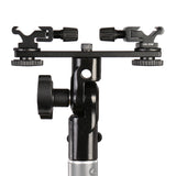 Falcon eyes twin mount vippebeslag + 2 x hot shoe cld-14a