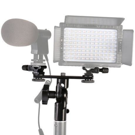 Falcon eyes twin mount vippebeslag + 2 x hot shoe cld-14a
