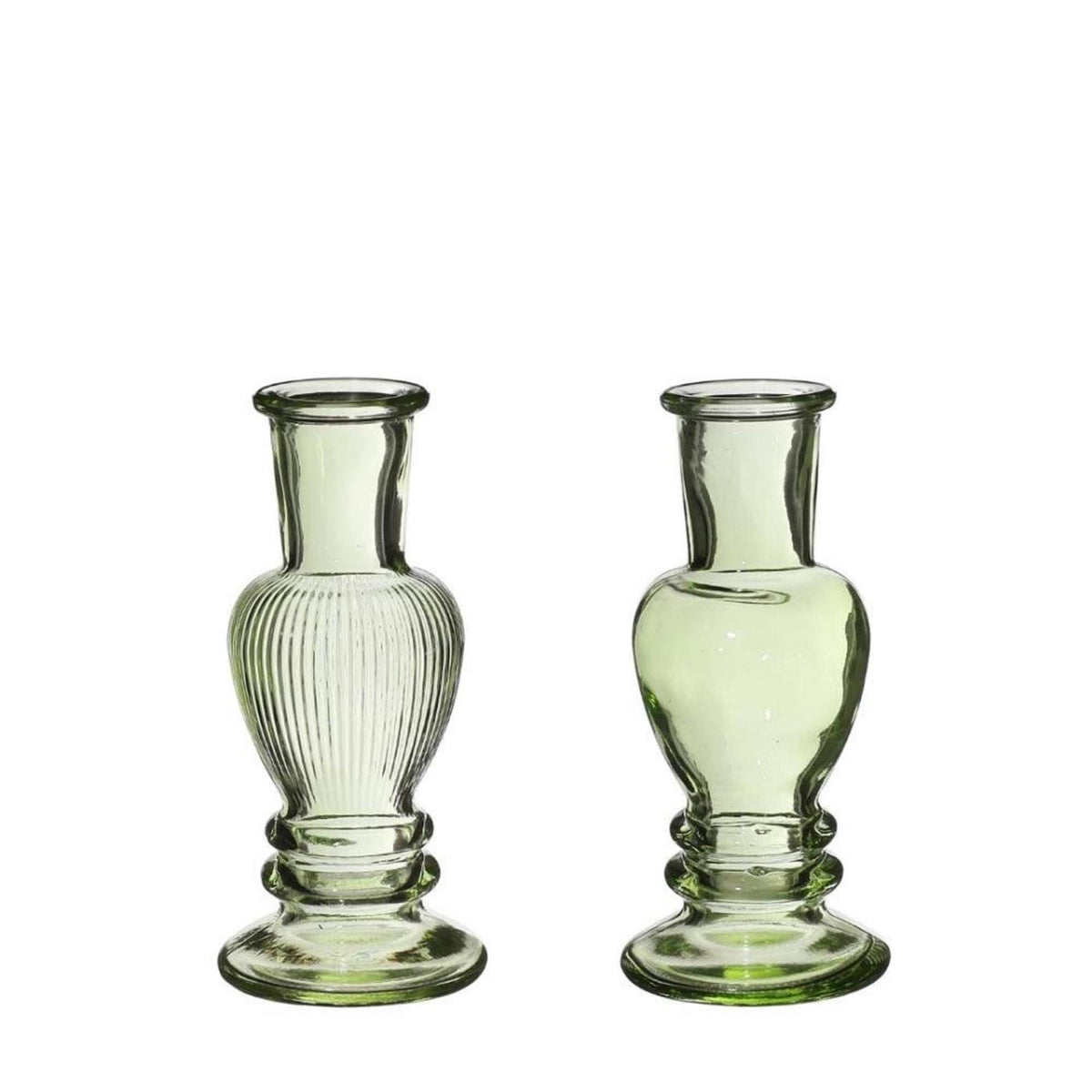 Idéer 4 sæsoner lysestage Venedig grøn ø5xh11,3cm