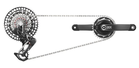 Sram gruppesæt gruppesæt xxsl eag axs pm 165 t-type gs-xx-sle-d1 effektmåler