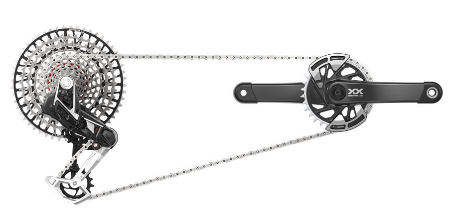 Sram gruppesæt gruppesæt xx eagle axs pm 175 t-type gs-xx-e-d1 effektmåler