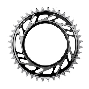 Sram kædering rød 44t x-sync e1 gevindbeslag sort sølv