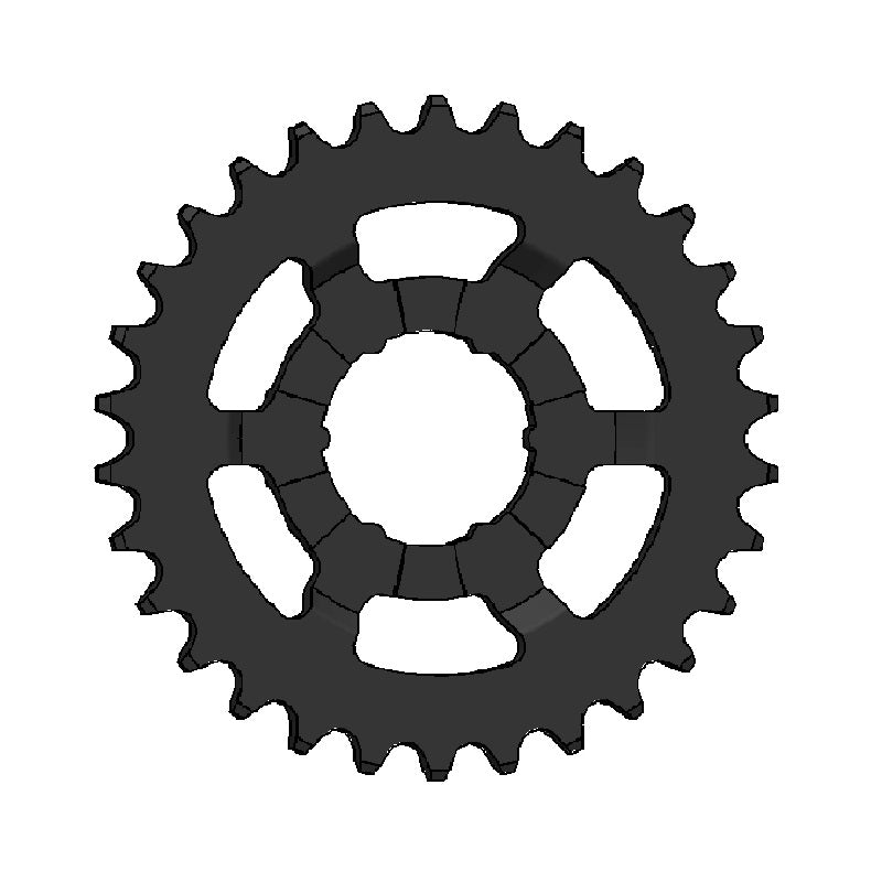 Xtrabike Gear 30t fortsatte 3 32 2mm