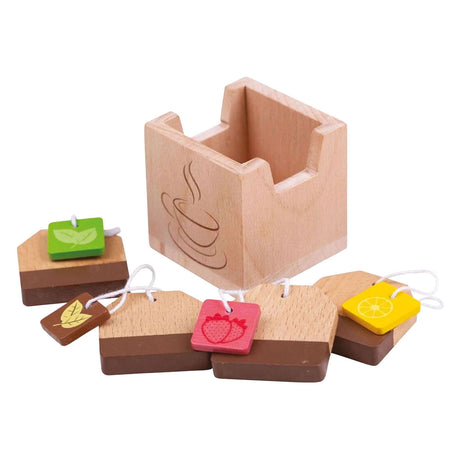 Bigjigs teposer - i beholder - 5 stk. - 5 cm