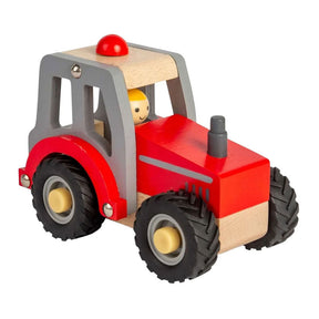 Bigjigs rød trætraktor