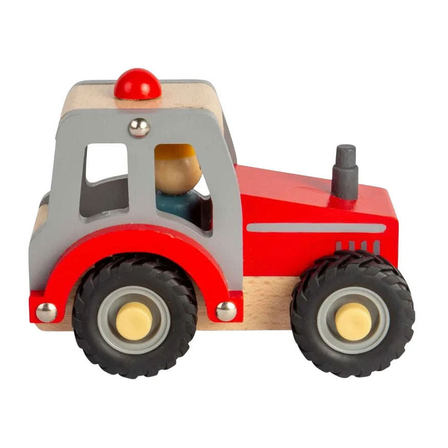 Bigjigs rød trætraktor