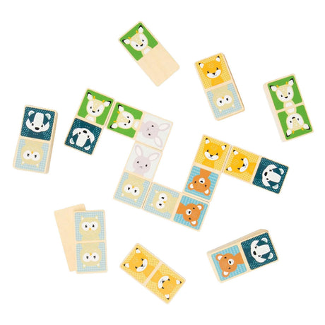 Bigjigs houten domino wilde dieren
