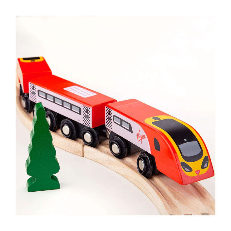 Bigjigs trætog jomfru pendolino - 5 stk.