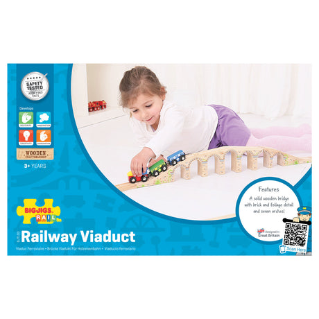 Bigjigs Wood Rails - Railway Viaduct, 3dlg.