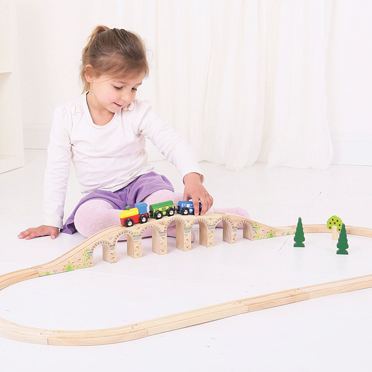 Bigjigs Wood Rails - Railway Viaduct, 3dlg.