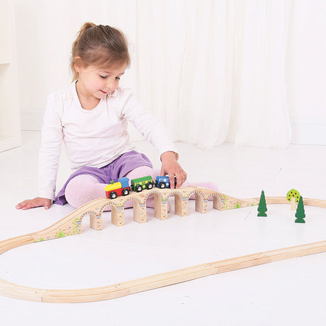 Bigjigs Wood Rails - Railway Viaduct, 3dlg.