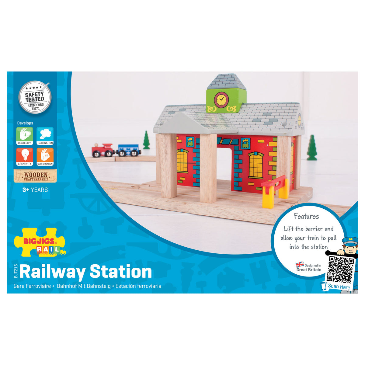 Bigjigs Wood Rails - jernbanestation