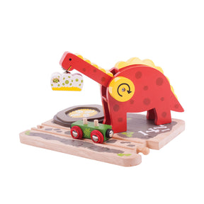 Bigjigs dino-kran i træ