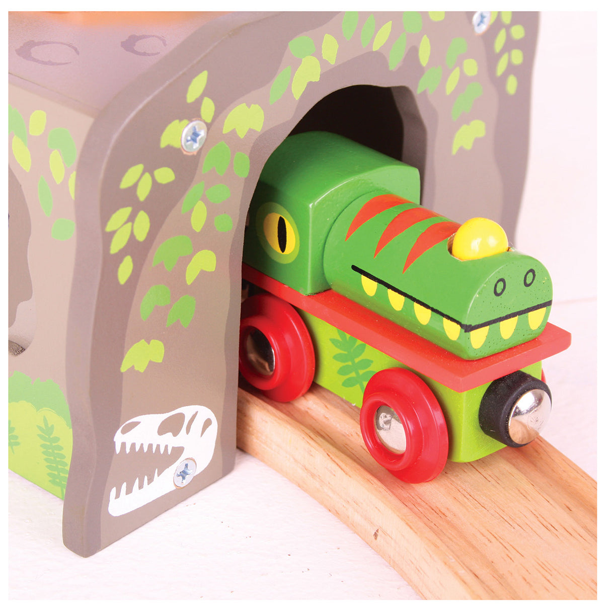 Bigjigs t-rex tunnel i træ