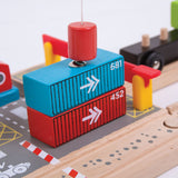 Bigjigs træskinner - containerskibsværft