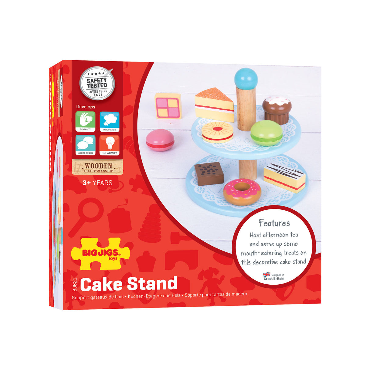 Bigjigs kagestand med cupcakes