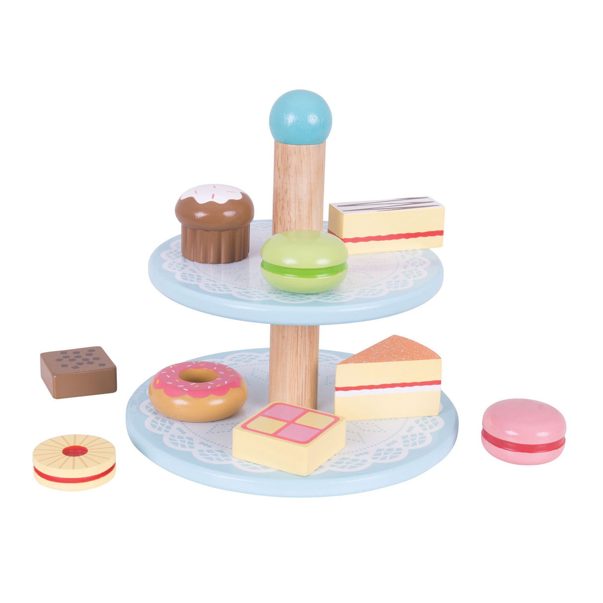 Bigjigs kagestand med cupcakes