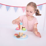 Bigjigs kagestand med cupcakes
