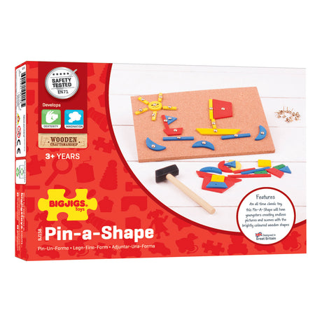 Bigjigs hammerhane - pin-a-shape