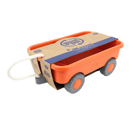 Grøn legetøj orange vogn
