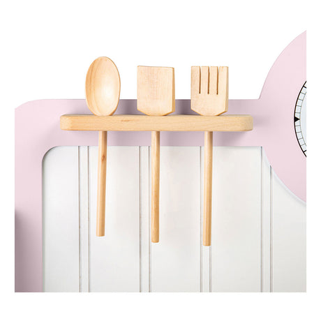 Tidlo Wood Play Kitchen Rural Pink, 7dlg.