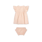 Sunset Grid | orange hvide piger sæt strand - muslin