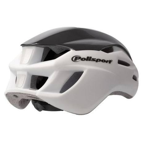 Polisport Helmet Aero Road Matt White Shine Black Yellow M 55-58cm