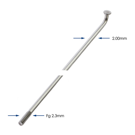 SPAKEN 296-14 ALPINA Ø2,00 MM FG 2.3 Galvaniseret - Sølv (144 stykker)