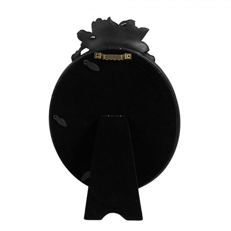 Clayre eef fotoramme oval sort 14x3x21cm 10x15cm