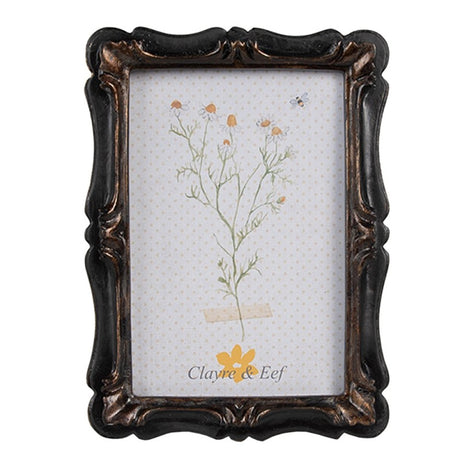Clayre eef fotoramme sort brun 14x2x19cm 10x15cm