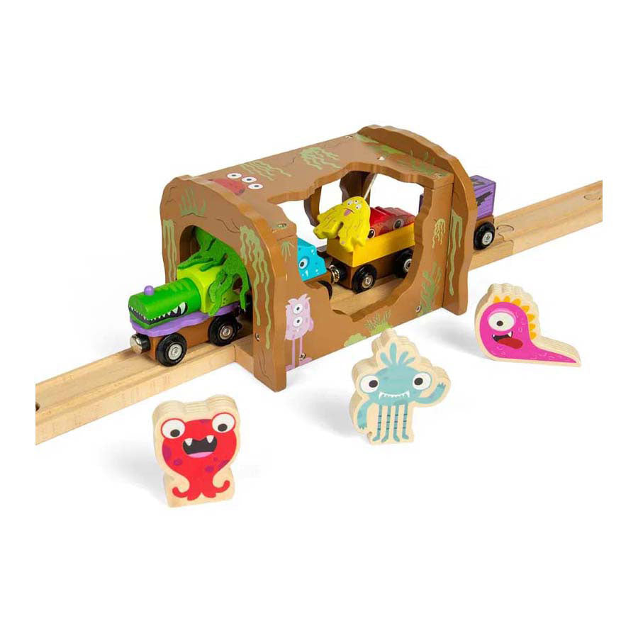 Bigjigs monstertunnel i træ