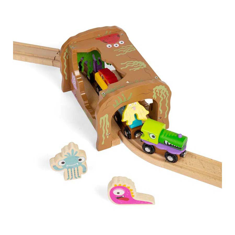 Bigjigs monstertunnel i træ