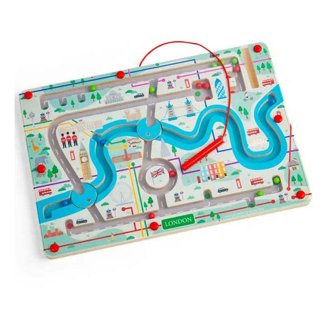 Bigjigs magnetisk london labyrint i træ