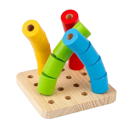 Bigjigs slingrende træplade, 17 stk.