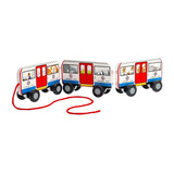 Bigjigs London-trækbus i træ