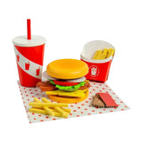 Bigjigs træ burger og fritter sæt, 48 stk.