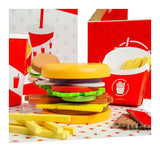 Bigjigs træ burger og fritter sæt, 48 stk.