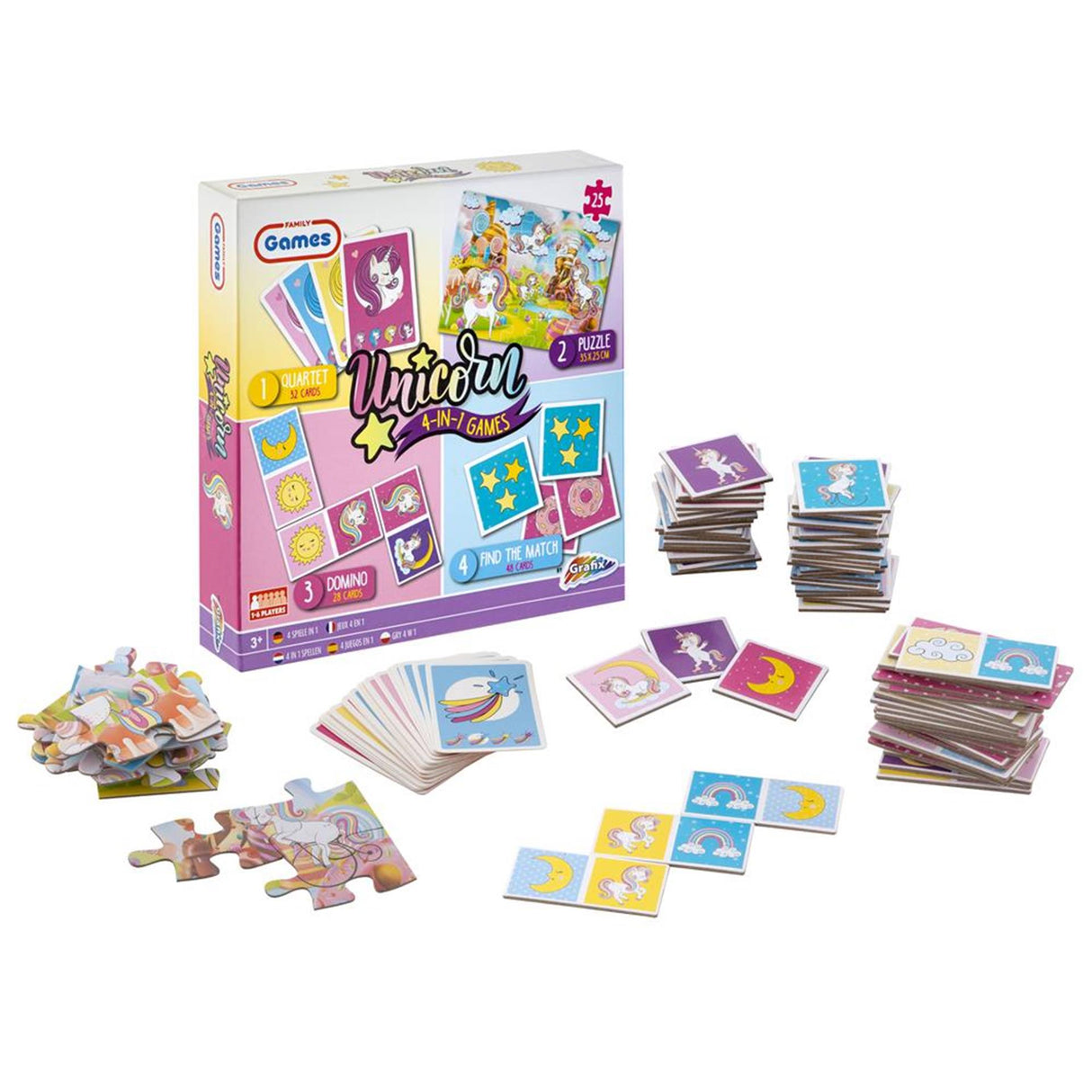 Grafix spellendoos 4in1 enhoorn
