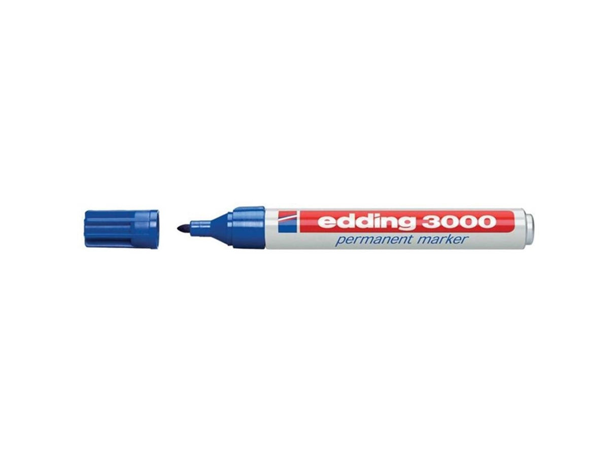 Edding permanent tusch 3000 blå æske á 10 stk