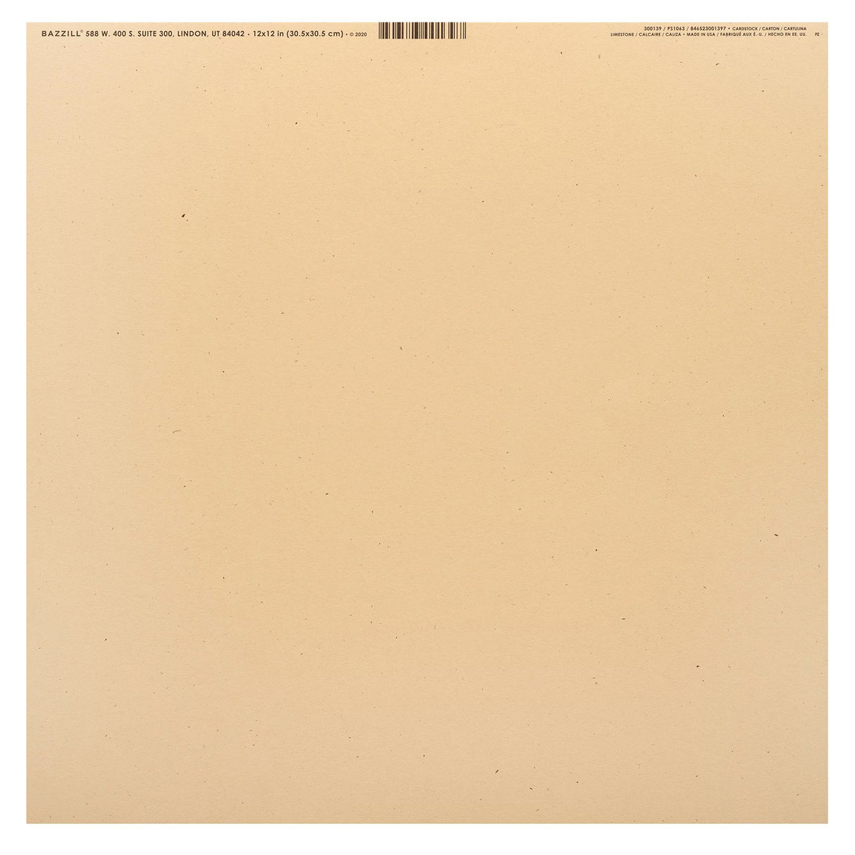 Bazzill • speckle cardstock 30,5x30,5cm kalksten