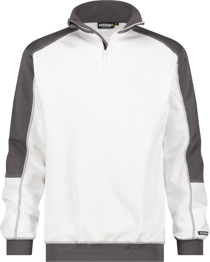 Dassy sweater basiel hvid grå l